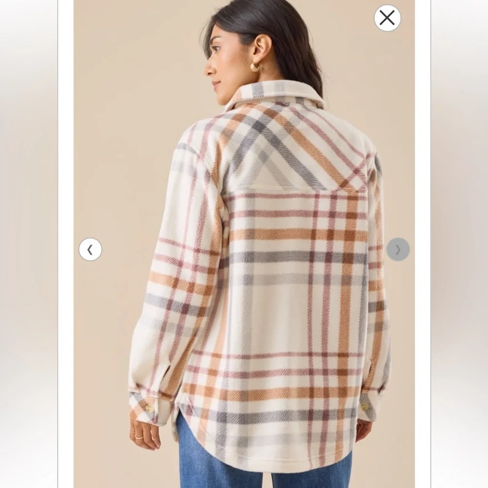 Altar’d State Cole Fleece Shacket Small - Picture 2 of 7